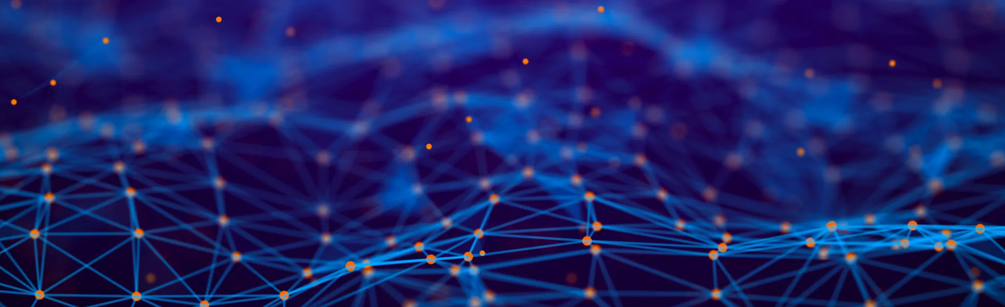 Data visualized in 3D with a grid laid over it. 